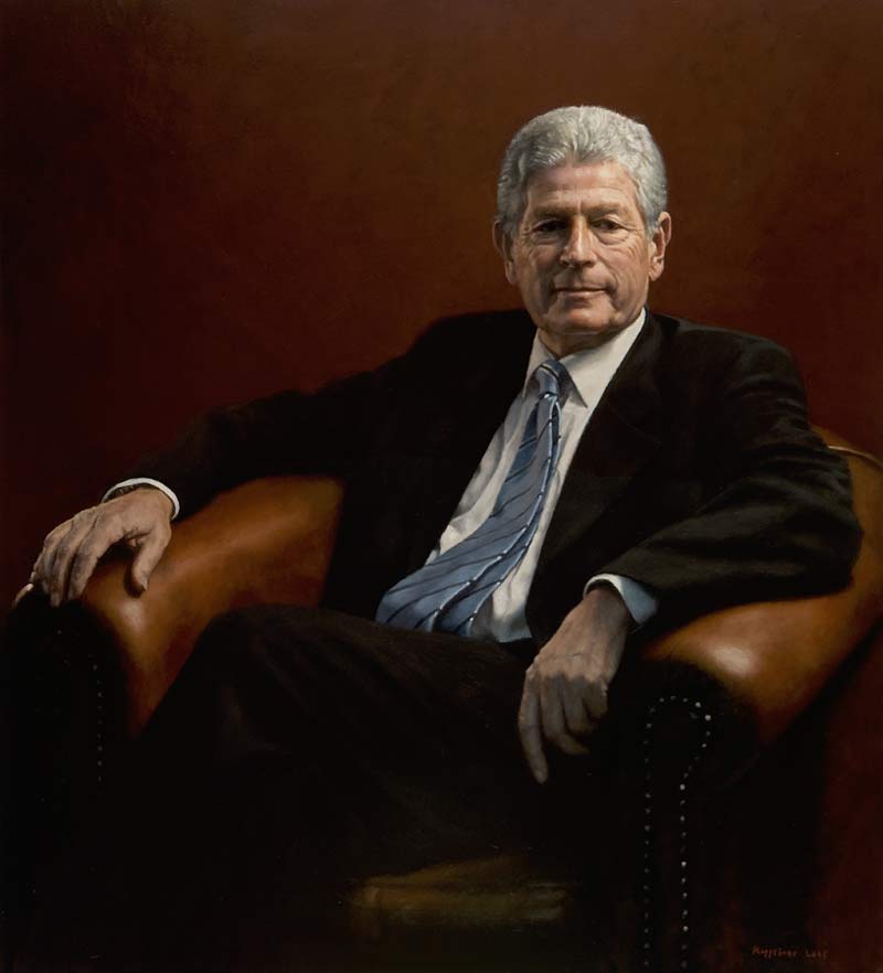 portret: 'Dhr Gerzon' olieverf op linnen door kunstschilder Frans Koppelaar.