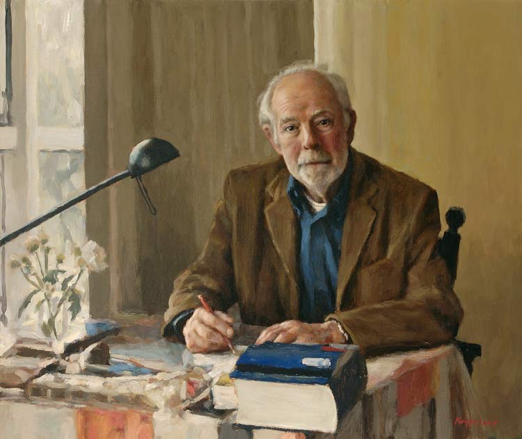 portrait: 'Mr vanden Heuvel' oil on canvas by Dutch painter Frans Koppelaar.